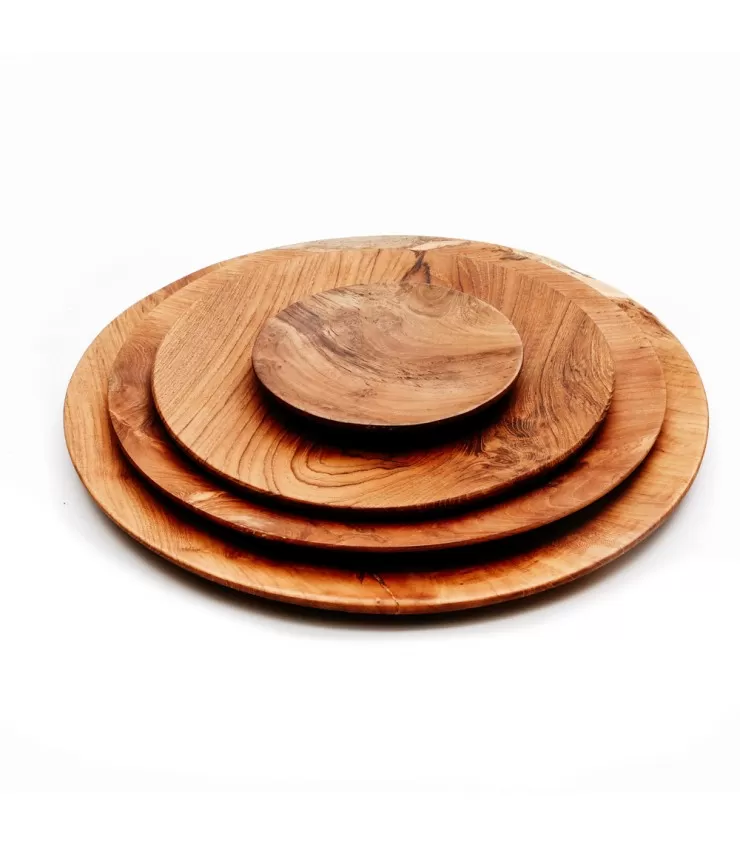 The Teak Root Round Plate - XS