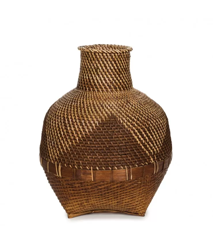O vaso colonial - castanho natural