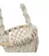 The Twisted Macrame Plant Holder - Natural White - S