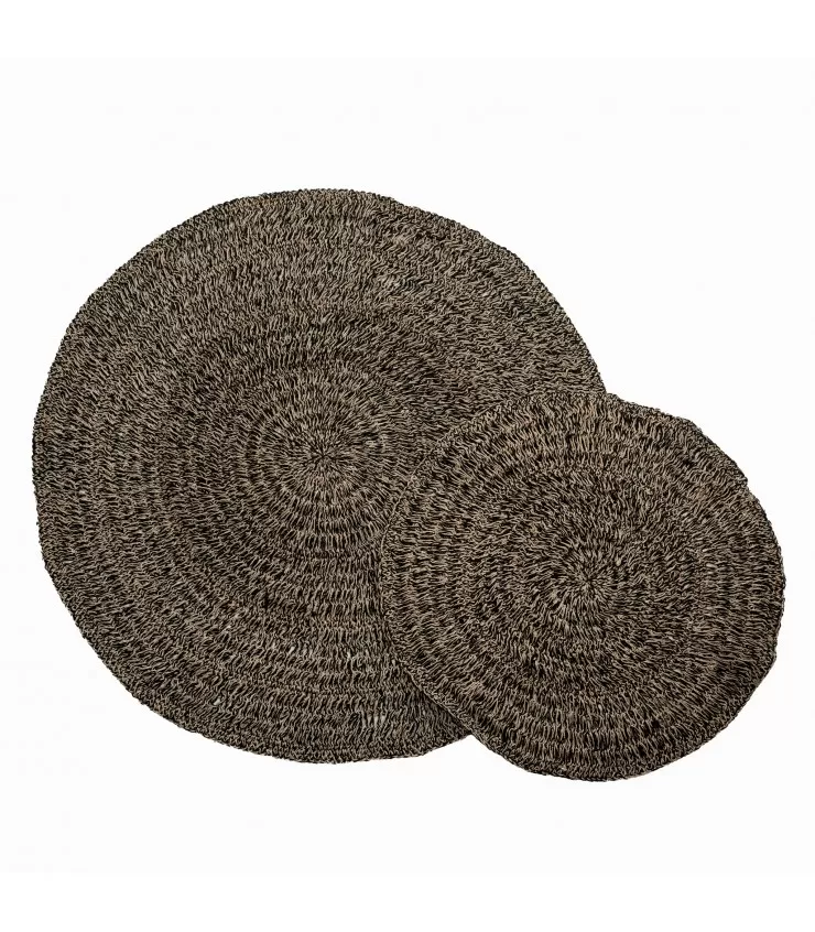 La alfombra de Seagrass - Negro Natural - 100