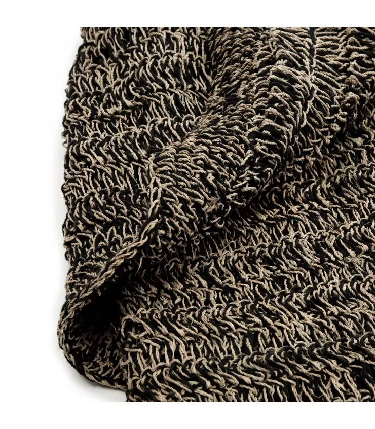 O tapete de seagrass - Natural Black - 200x300