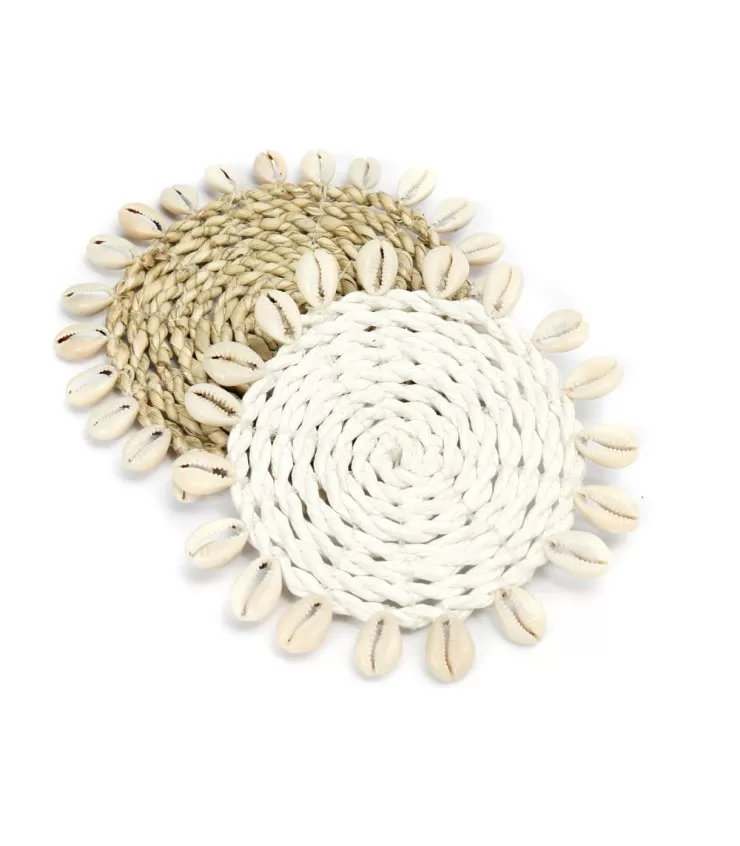 The Seagrass Shell Coaster - Natural