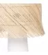 A lâmpada de mesa de rattan - branco natural