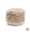 The Cowrie Macrame Planter - Natural - M
