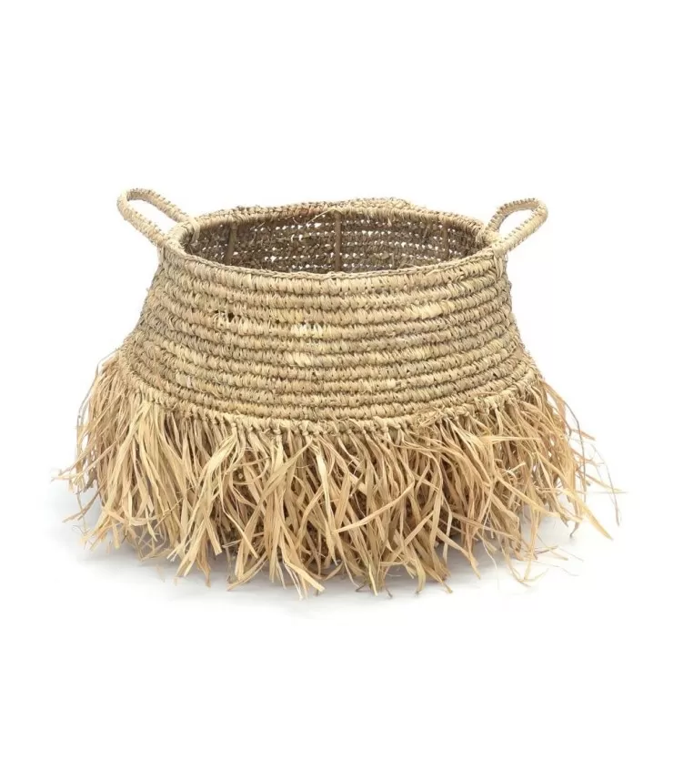 The Raffia Deluxe Baskets - Natural - Set of 2