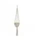 The Twisted Macrame Plant Holder - Natural White - M