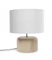 The Teak Wood Table Lamp - Natural White