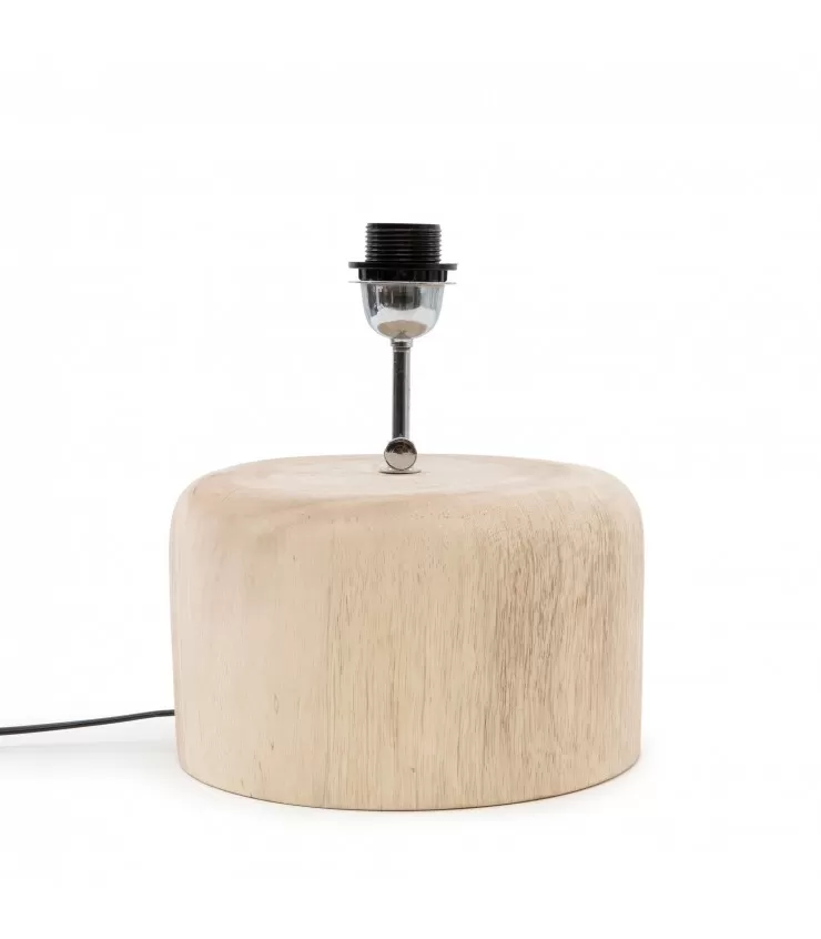The Teak Wood Table Lamp Base - Natural