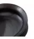The Burned Oval Pot - Black