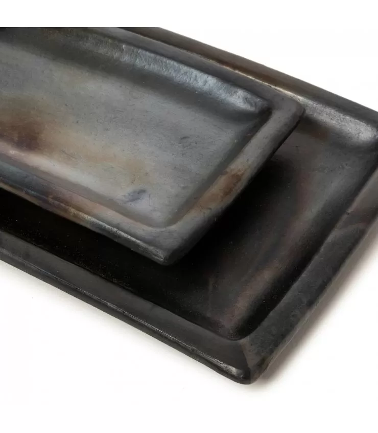 The Burned Sushi Plate - Black - L