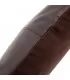 La Funda de Cojín Four Panel Leather - Chocolate - 40x40