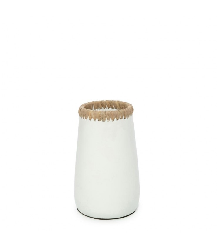 The Sneaky Vase - White Natural - S