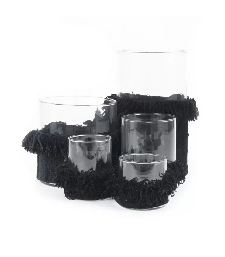 The Oh My Gee Candle Holder - Black Velvet - XL