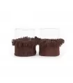 The Oh My Gee Candle Holder - Burgundy Velvet - L - Set of 2
