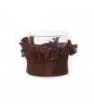 The Oh My Gee Candle Holder - Burgundy Velvet - XL