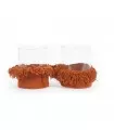The Oh My Gee Candle Holder - Rust Velvet - L - Set of 2