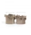 The Oh My Gee Candle Holder - Concrete Velvet - L - Set of 2