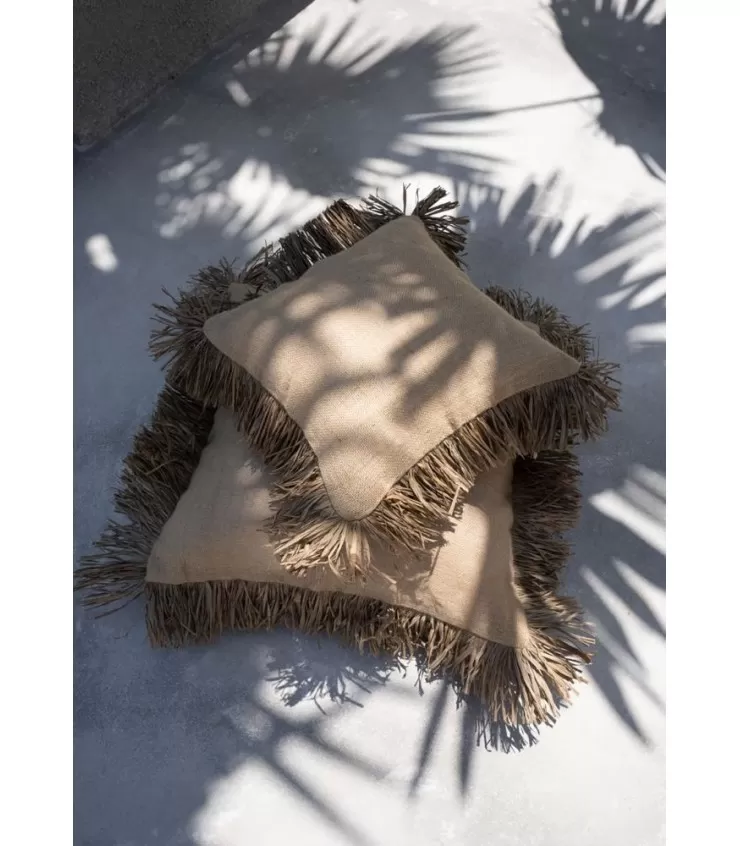 The Jute Bonita Cushion Cover - Natural - 40x40