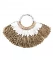 The Alang Feather Necklace - Natural White