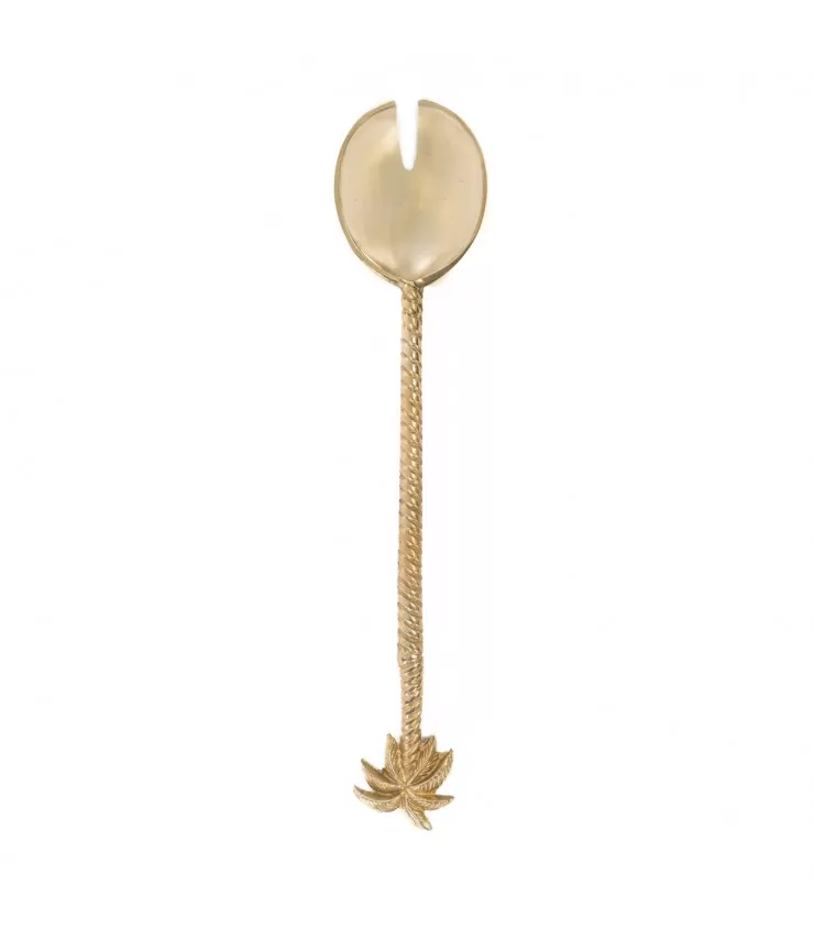 The Palm Tree Salad Fork - Gold