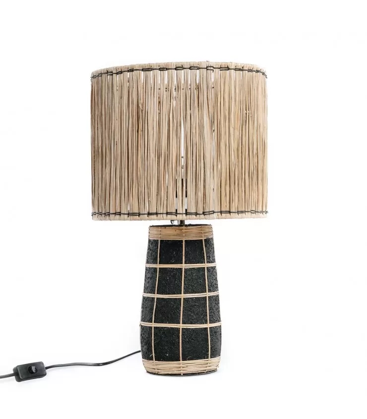 The Skiathos Table Lamp - Natural Black