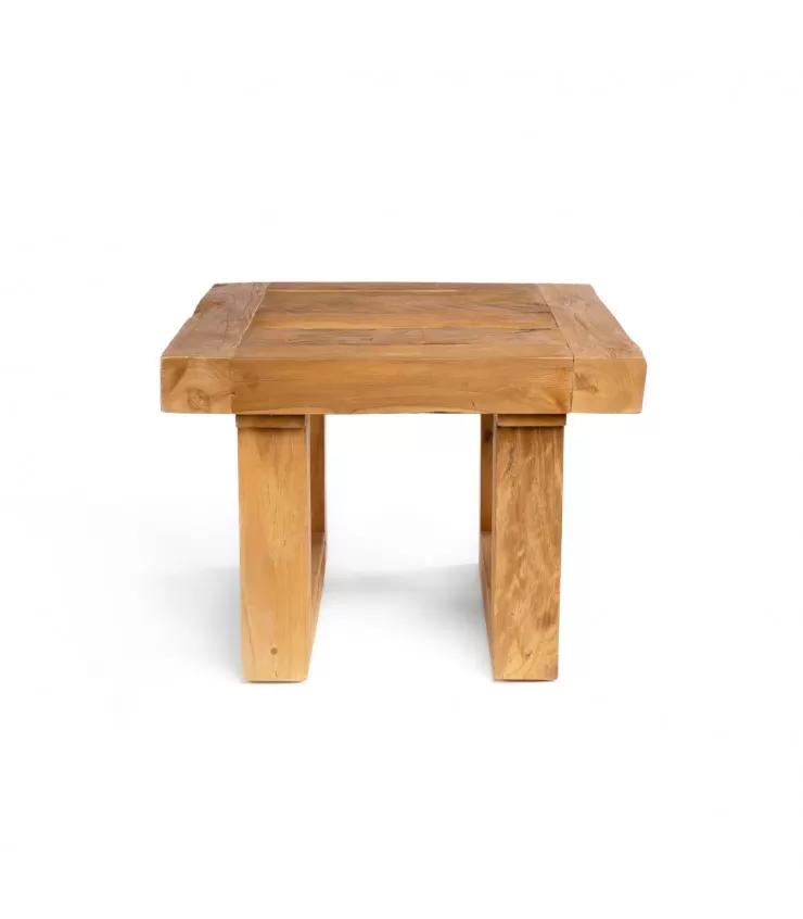The Reclaimed Teak Side Table - Natural