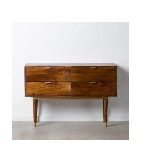 APARADOR MARRÓN MADERA DE MANGO SALÓN 120 X 45 X 80 CM