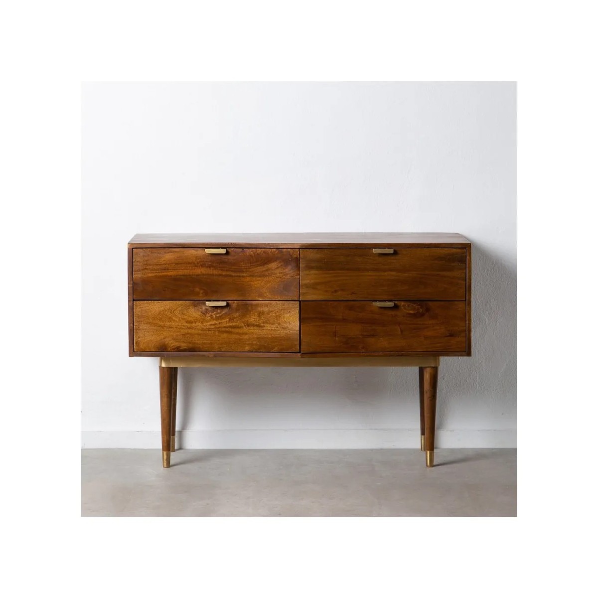 APARADOR MARRÓN MADERA DE MANGO SALÓN 120 X 45 X 80 CM
