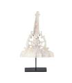 Off-white tropical wood decorative figure