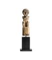 Aged black/natural mango wood sculpture