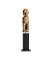 Aged black/natural mango wood sculpture