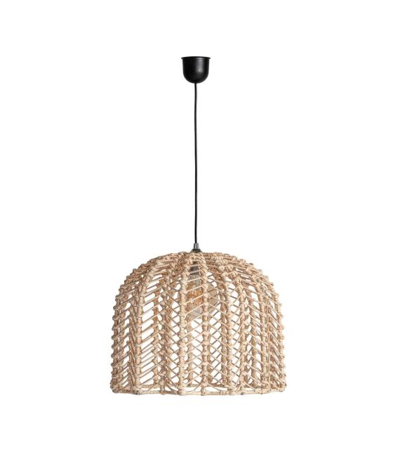 LÁMPARA DE TECHO PLISSÉ RATTAN