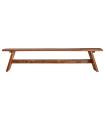 Banco Badai de madera de mango natural envejecido 45 cm
