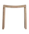 Reposapiés de madera de teka natural 48 cm