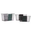 Cesto J/3 de hierro gris 24 cm