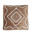 Cuscino Thiesi de yute marrón/beige 44 cm