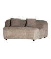 Sofá modular Chenies de poliéster gris 76 cm