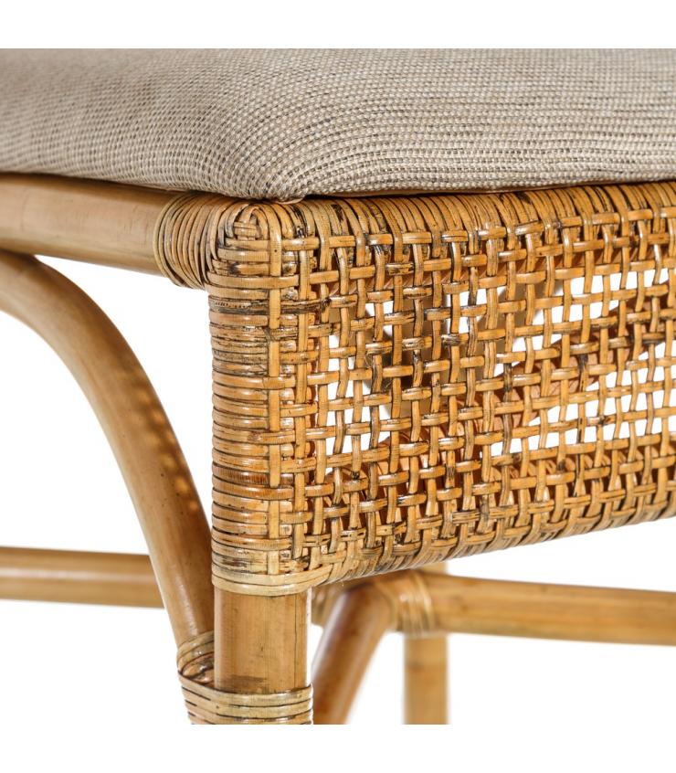 SILLA NATURAL "RATTAN" SALÓN 45 X 57 X 85 CM