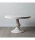 MESA COMEDOR BLANCO ROZADO 120 X 120 X 76 CM