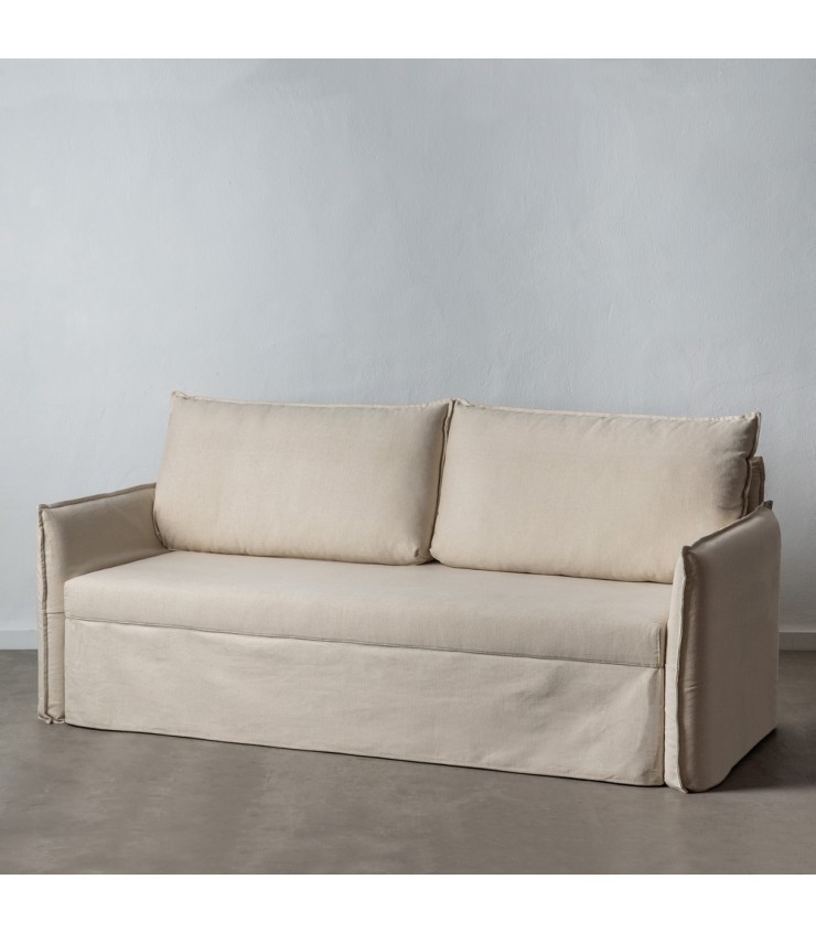 SOFÁ-CAMA NIDO BEIGE TEJIDO SALÓN 215 X 100 X 97 CM