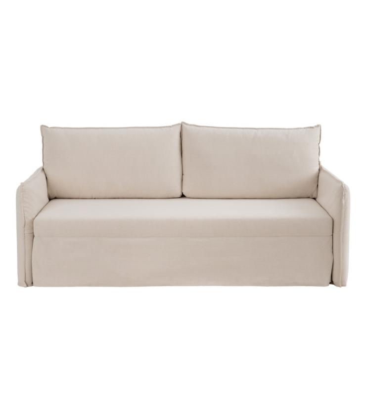 SOFÁ-CAMA NIDO BEIGE TEJIDO SALÓN 215 X 100 X 97 CM