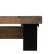 MESA COMEDOR NATURAL-NEGRO 200 X 100 X 78 CM