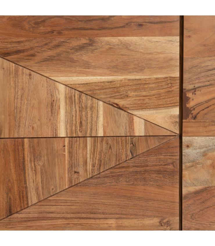 APARADOR NATURAL MADERA-HIERRO SALÓN 175 X 45 X 74 CM