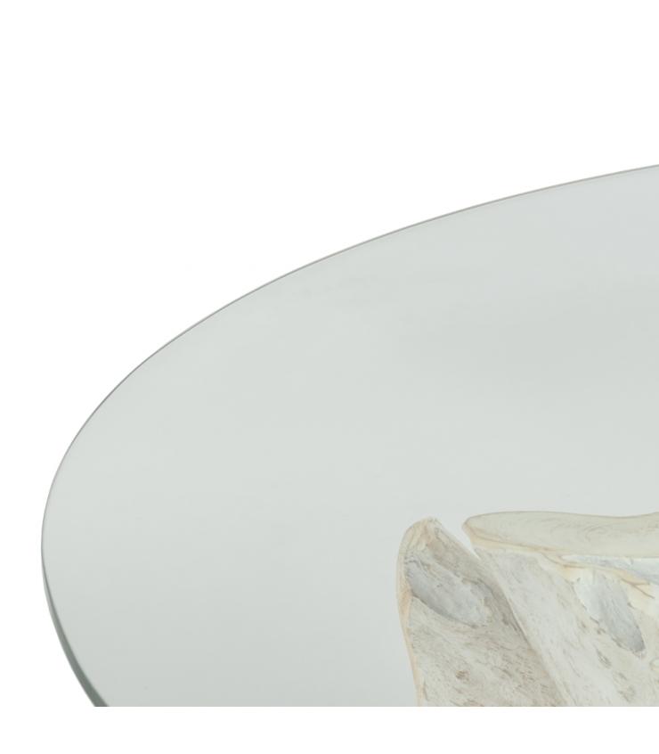 MESA COMEDOR BLANCO ROZADO 140 X 140 X 75 CM