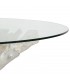 MESA COMEDOR BLANCO ROZADO 140 X 140 X 75 CM