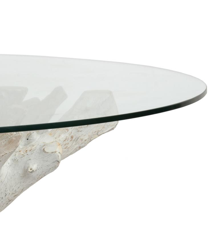 MESA COMEDOR BLANCO ROZADO 140 X 140 X 75 CM