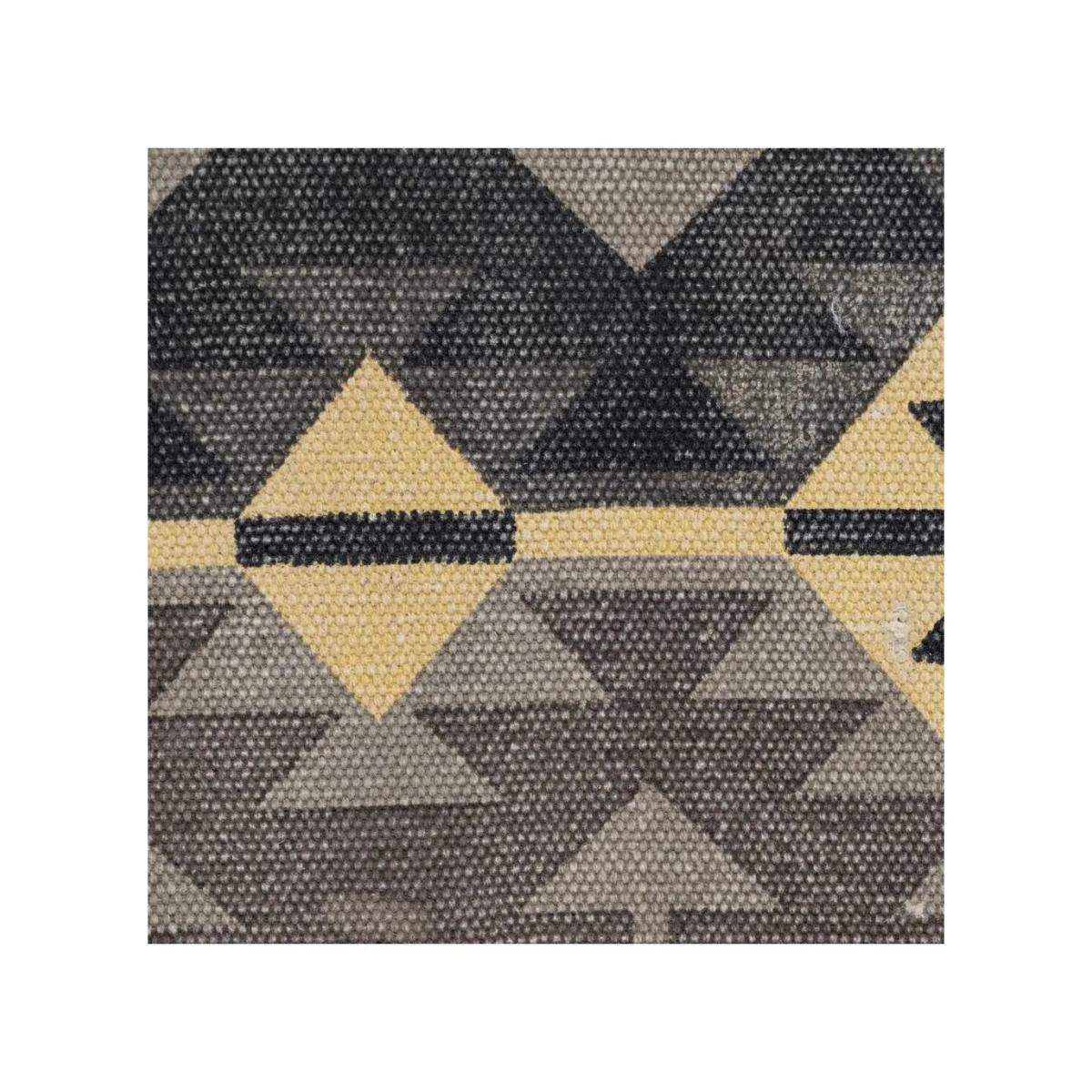 BANQUETA NEGRO-TAUPE TEJIDO-METAL 120 X 41,50 X 48 CM