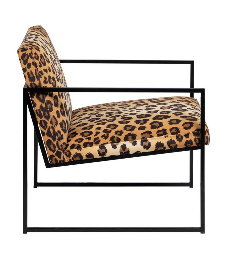 SILLÓN ANIMAL PRINT TEJIDO-METAL SALÓN 65 X 85 X 73 CM