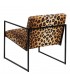 SILLÓN ANIMAL PRINT TEJIDO-METAL SALÓN 65 X 85 X 73 CM