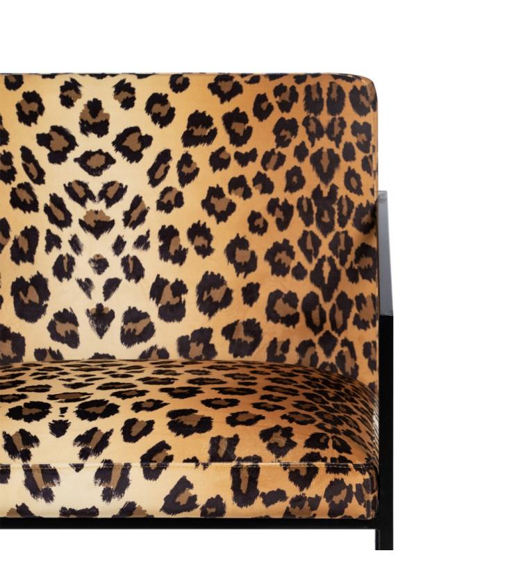 SILLÓN ANIMAL PRINT TEJIDO-METAL SALÓN 65 X 85 X 73 CM